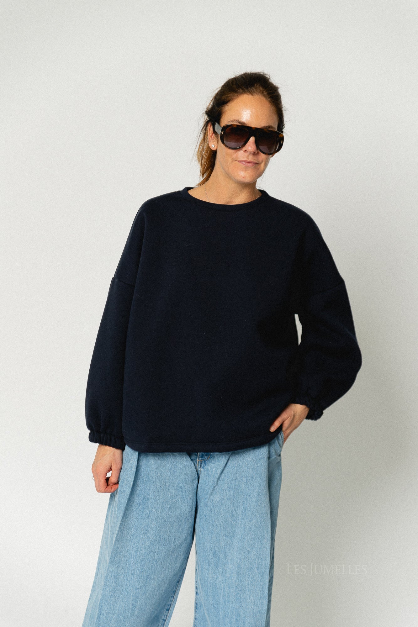 ORIGINAL 'Mommy' sweater navy/red