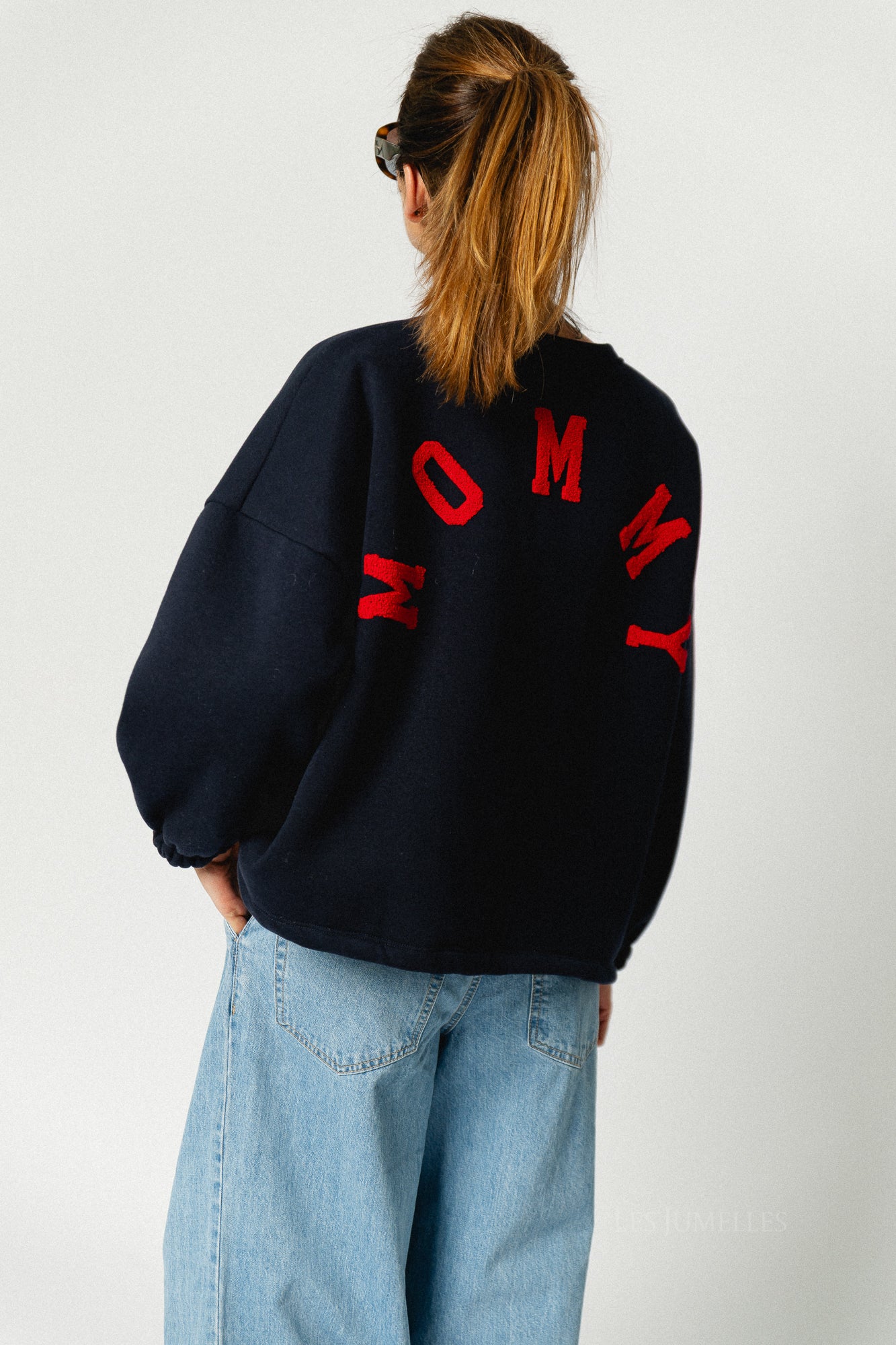 ORIGINAL 'Mommy' sweater navy/red