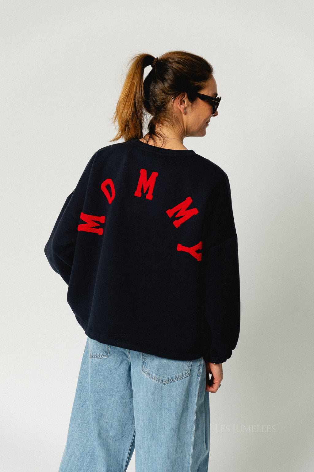 ORIGINAL 'Mommy' sweater navy/red