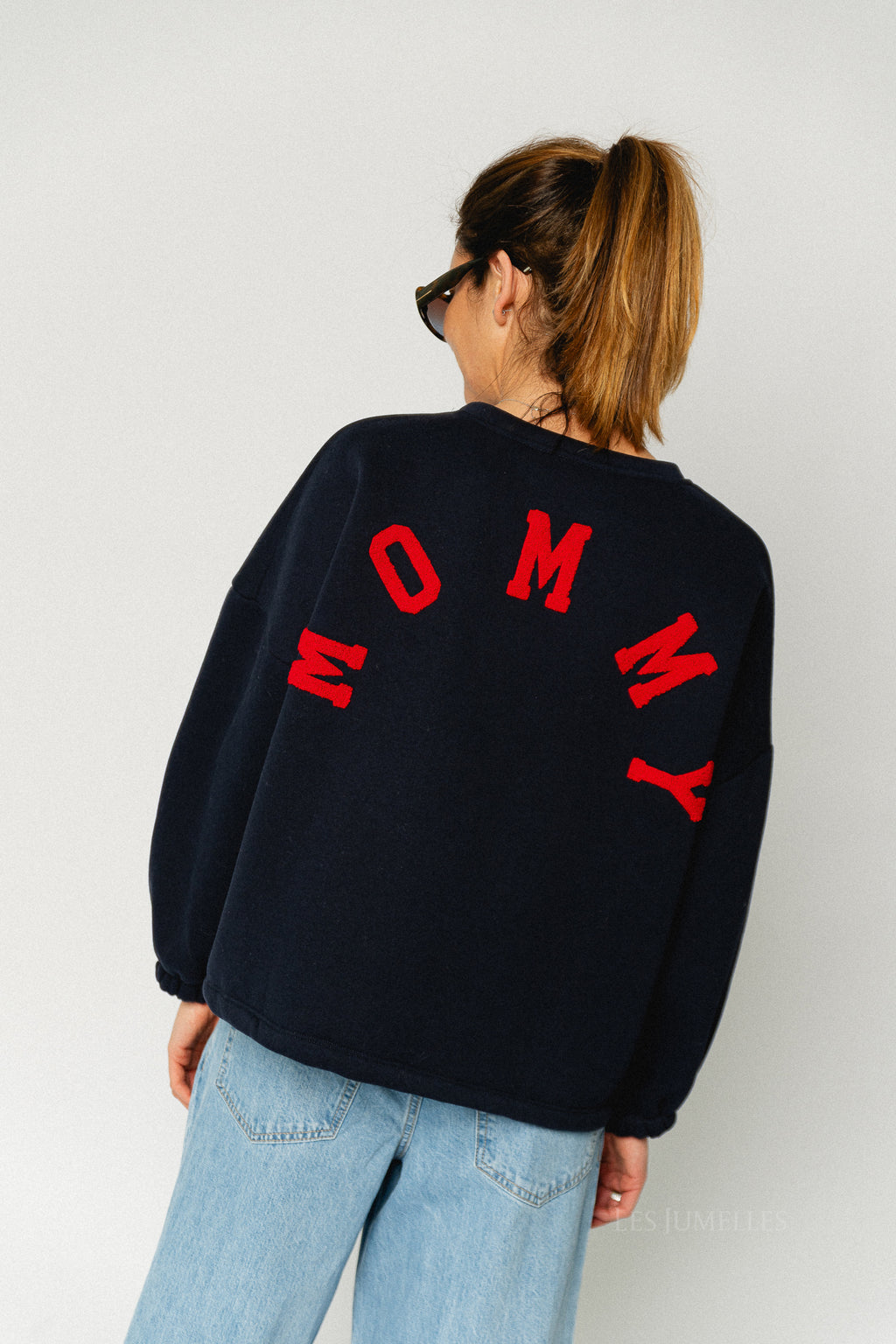 ORIGINAL 'Mommy' sweater navy/red