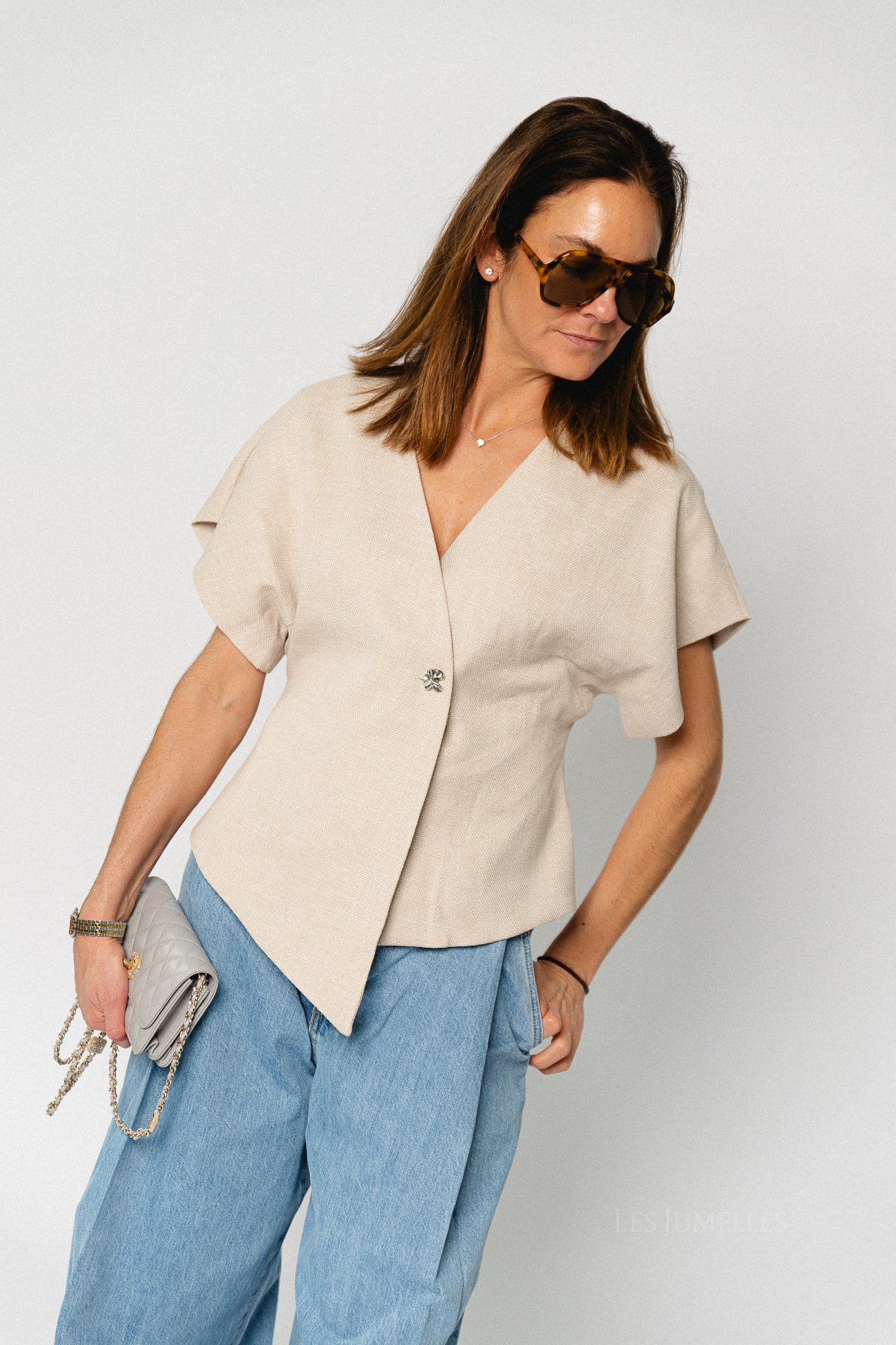 YASComira SS blazer oatmeal