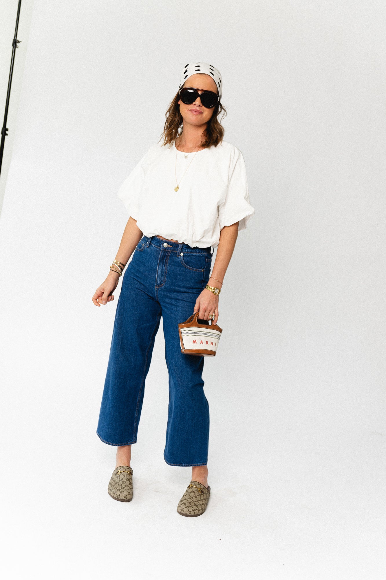 VIBaluni O-neck SS volume top snow white