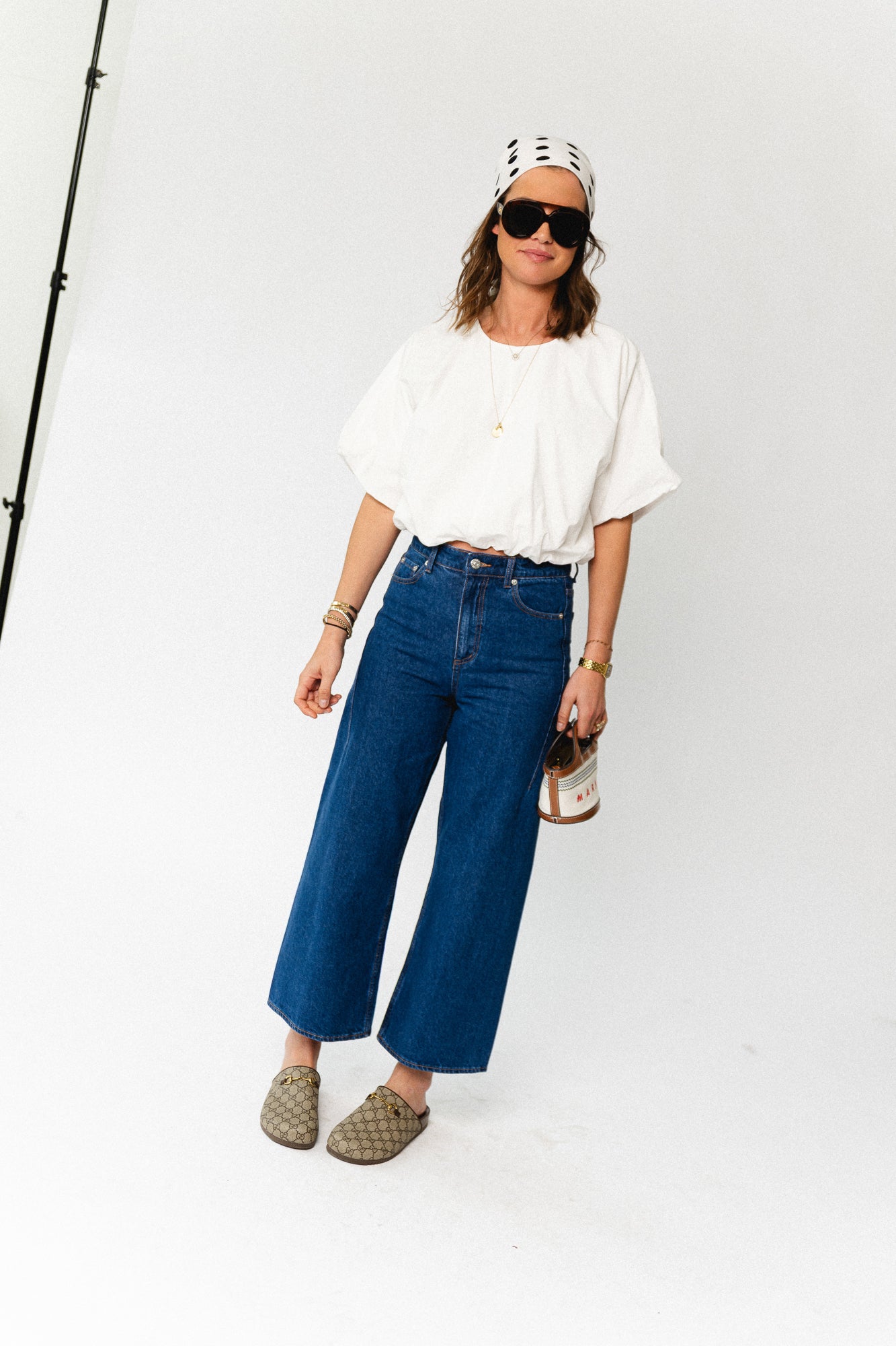 VIBaluni O-neck SS volume top snow white