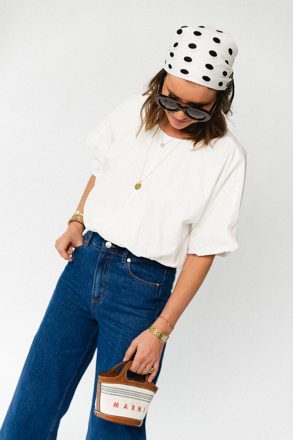 VIBaluni O-neck SS volume top snow white