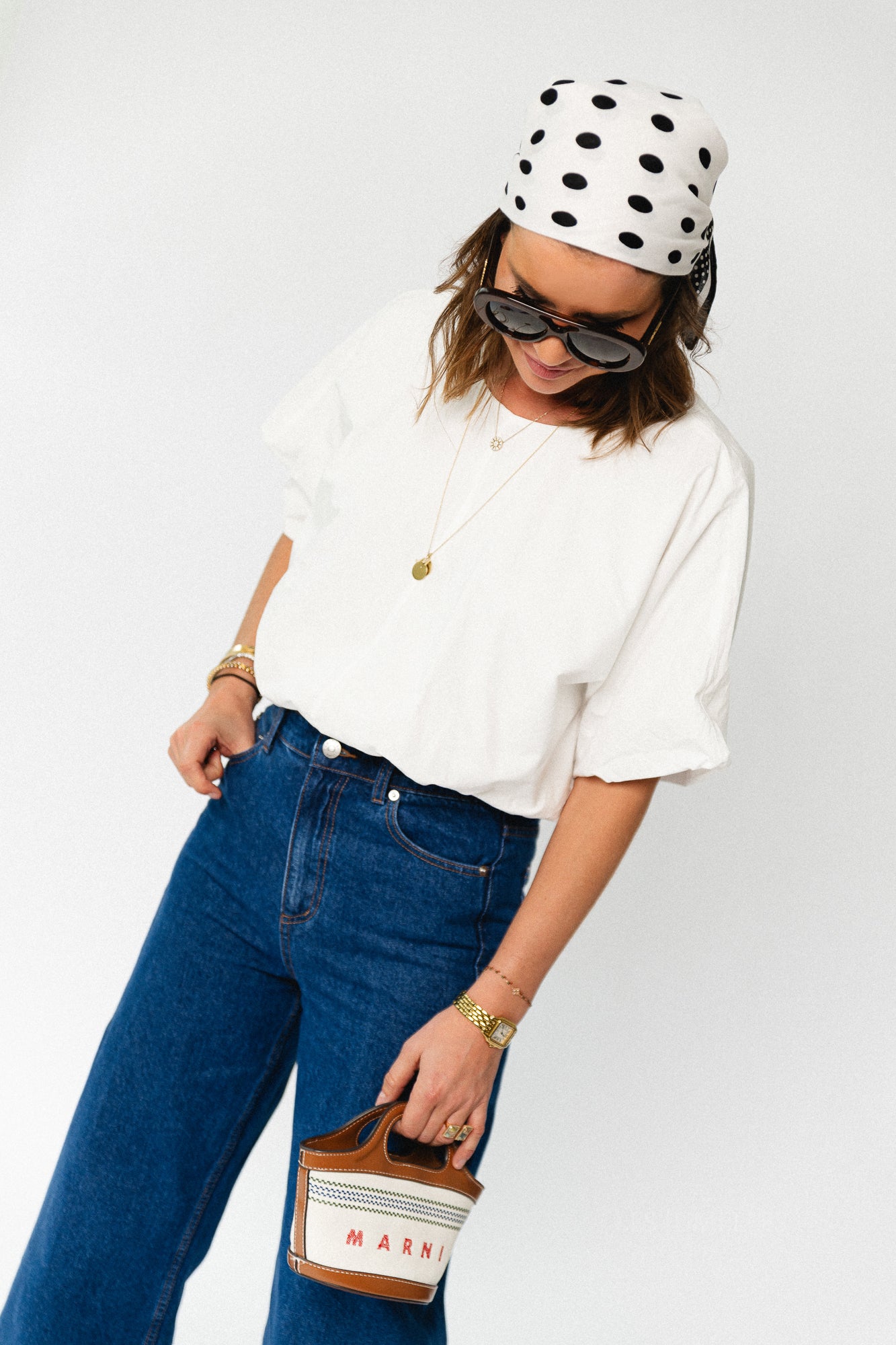 VIBaluni O-neck SS volume top snow white