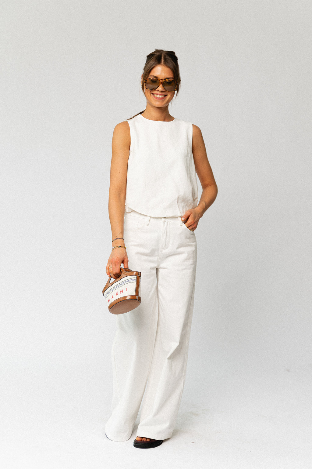VIPrisilla O-neck SL balloon top snow white
