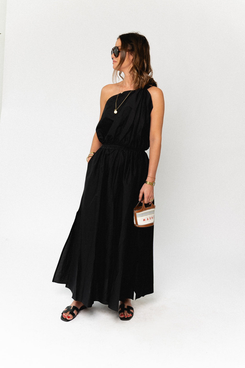 Haut asymétrique Fran noir