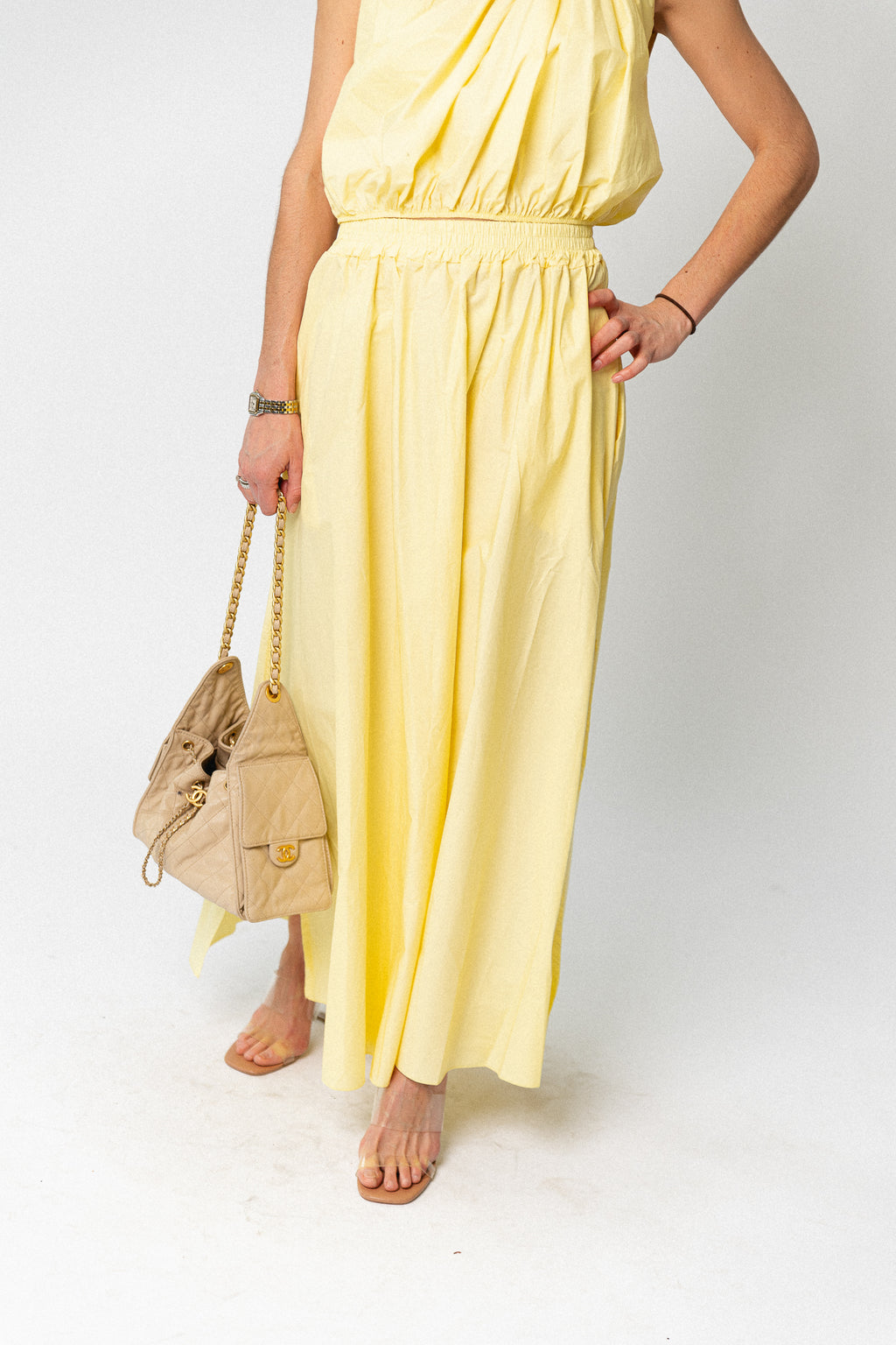 Fran long skirt sunshine yellow