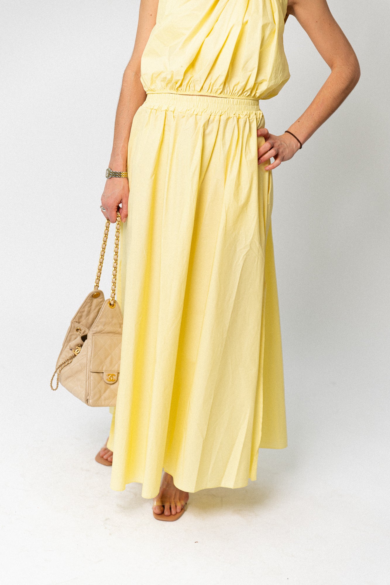 Fran long skirt sunshine yellow