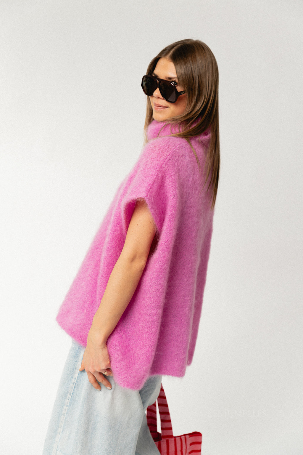 Manon roll neck jumper orchid