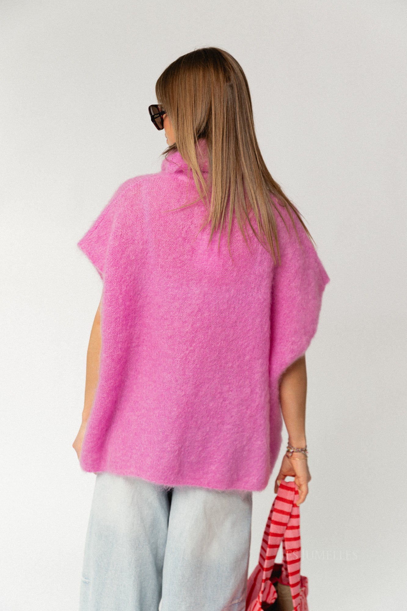 Manon roll neck jumper orchid