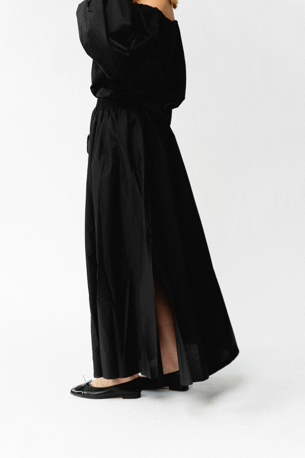 Jupe longue Fran noire