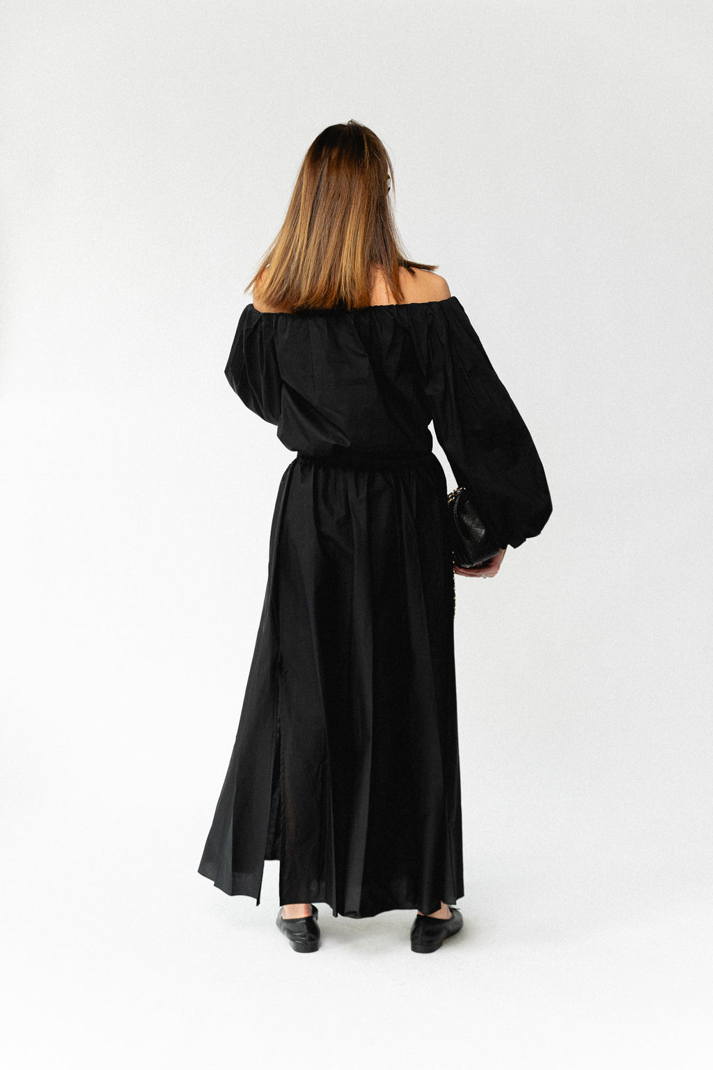 Fran off shoulder blouse zwart