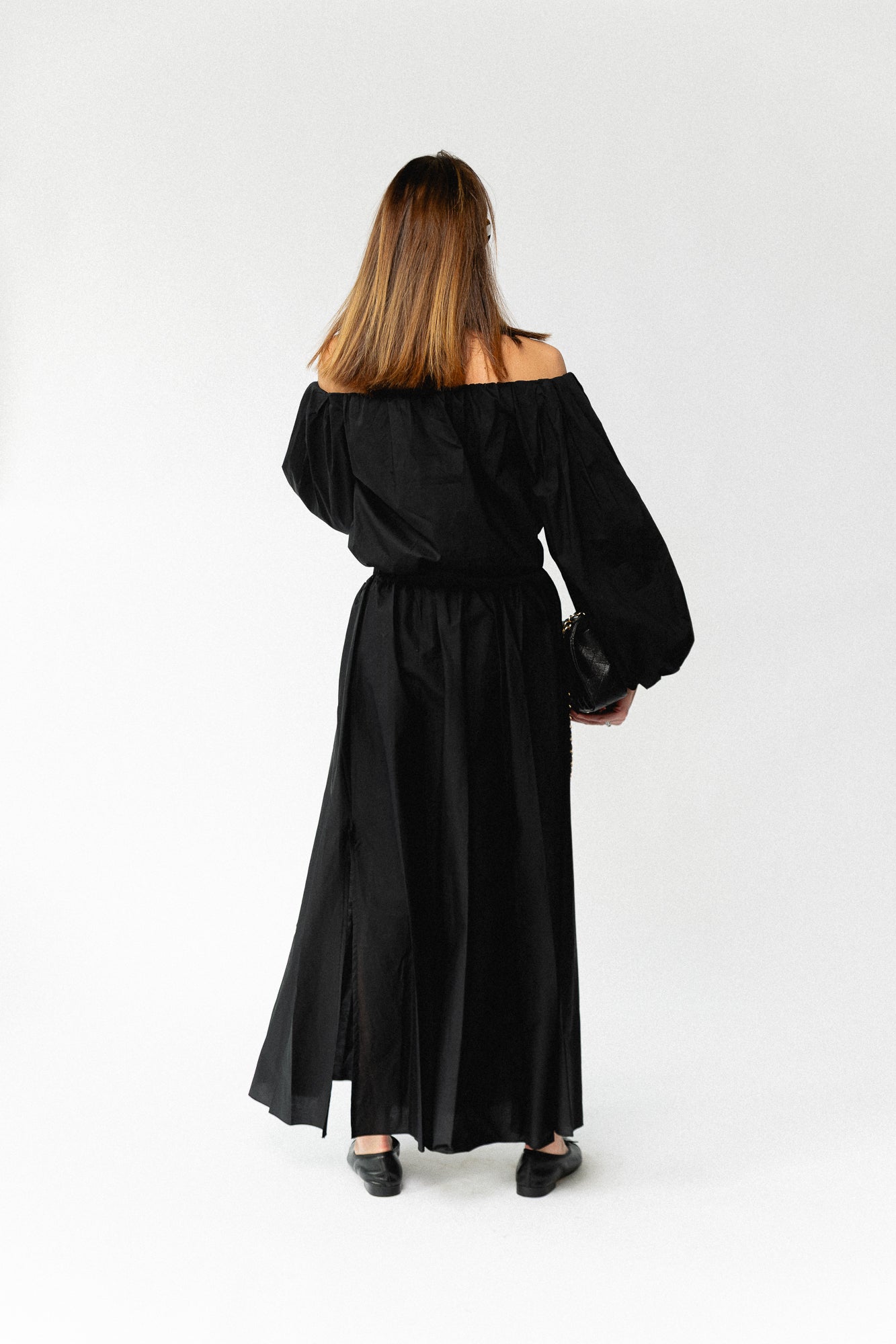 Fran langer Rock schwarz