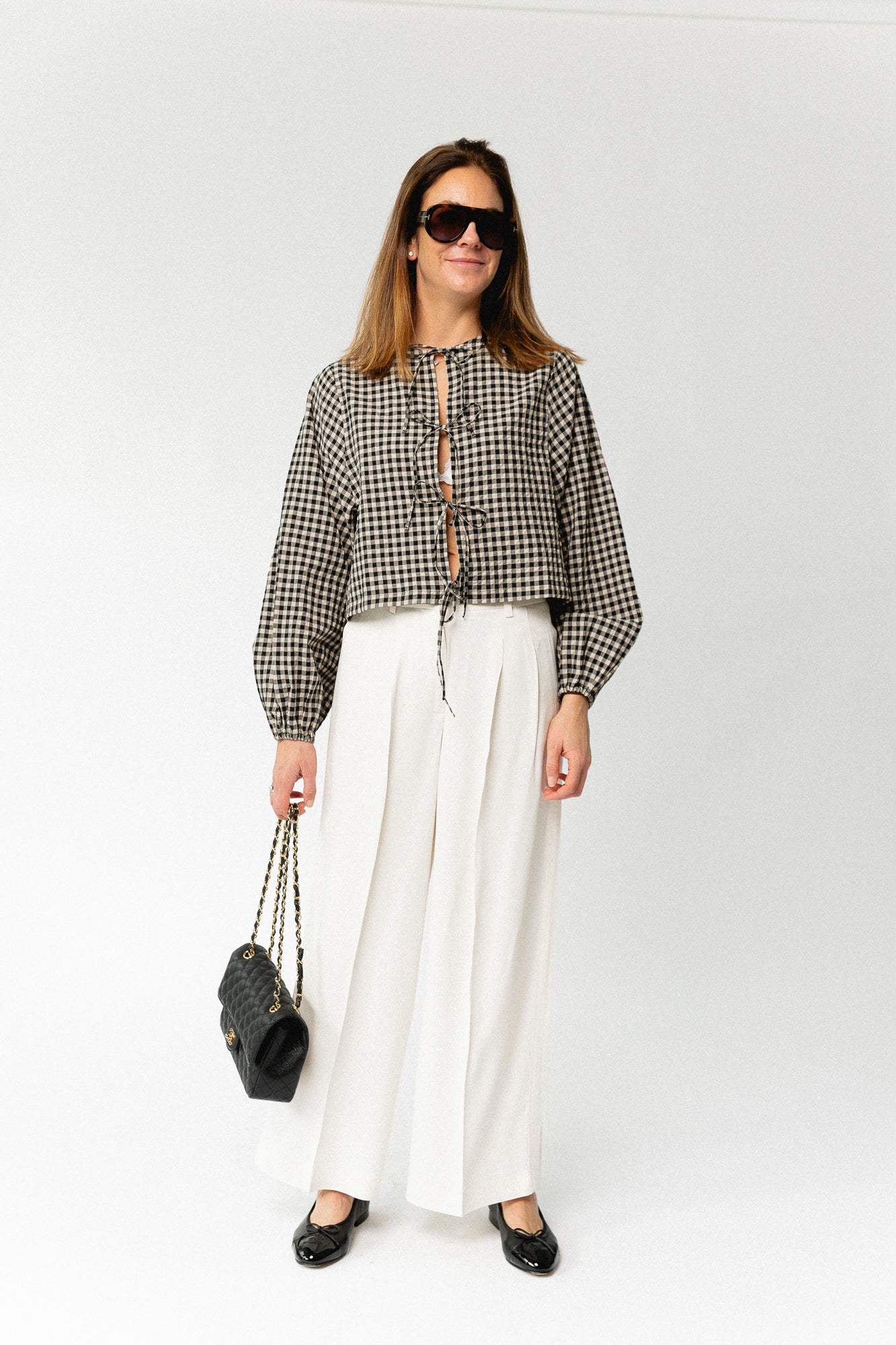 SLFExtra wide Ellie HW pants egret