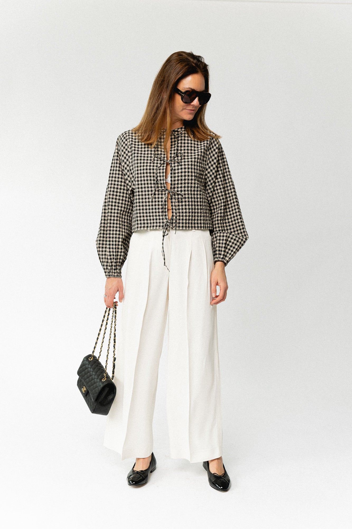 SLFExtra wide Ellie HW pants egret