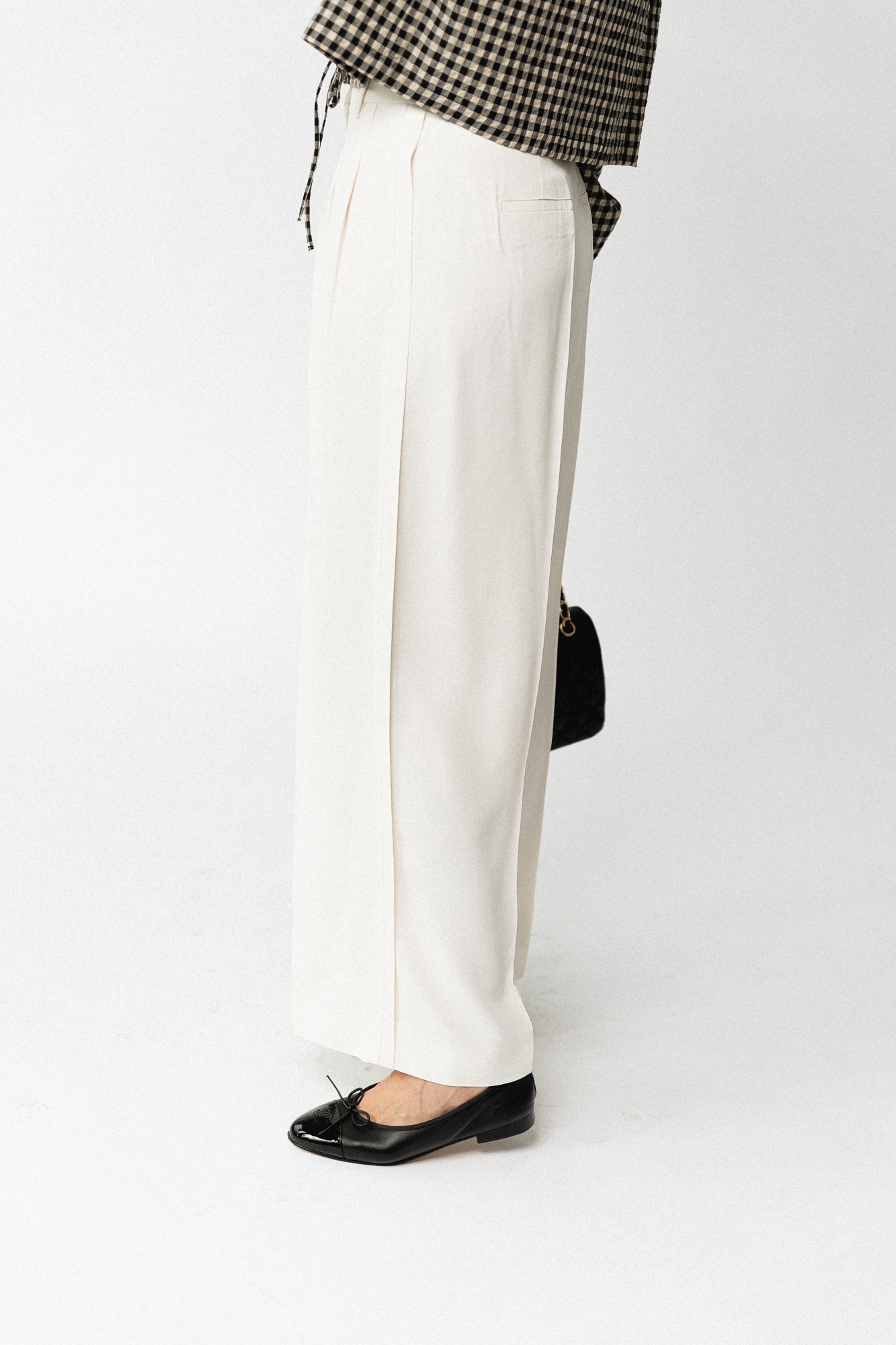 SLFExtra wide Ellie HW pants egret