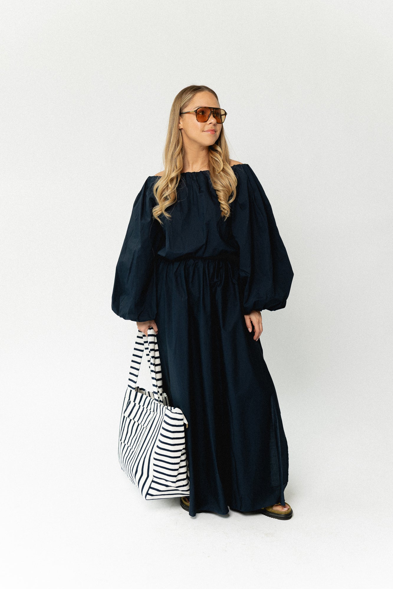 Fran long skirt navy