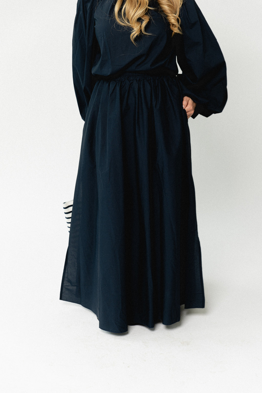 Fran long skirt navy