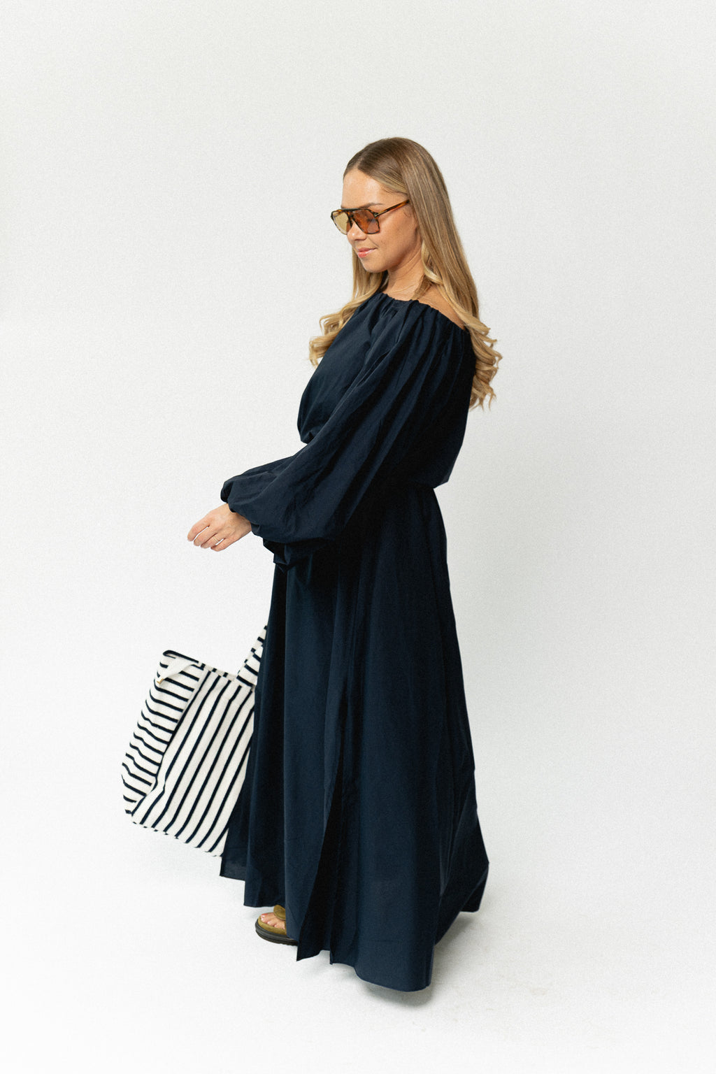 Fran long skirt navy