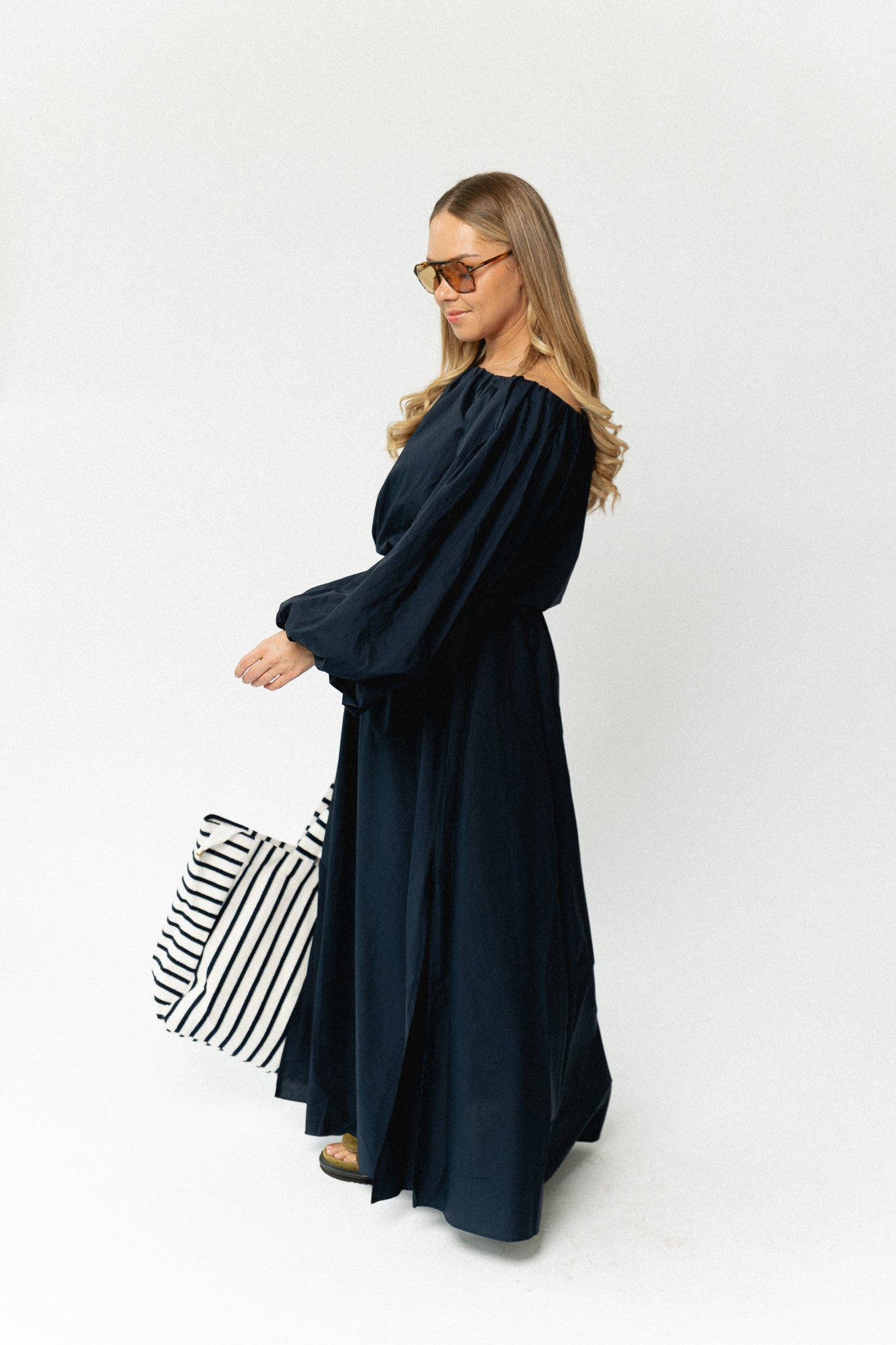 Fran long skirt navy