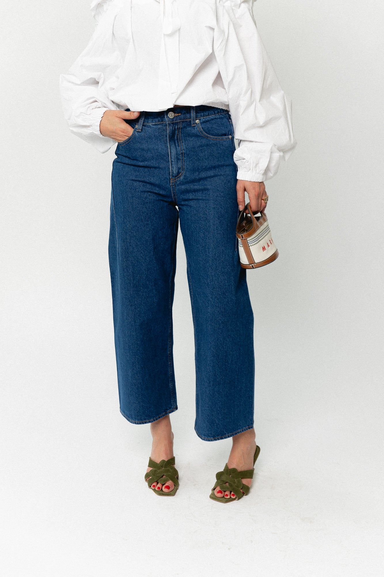 Tjara jeans mid blue denim