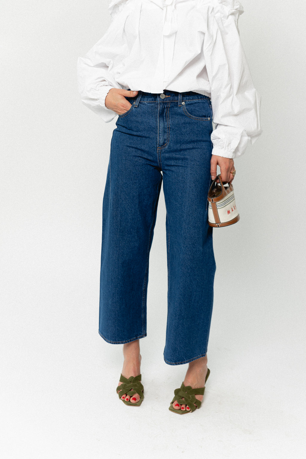 Tjara jeans mid blue denim