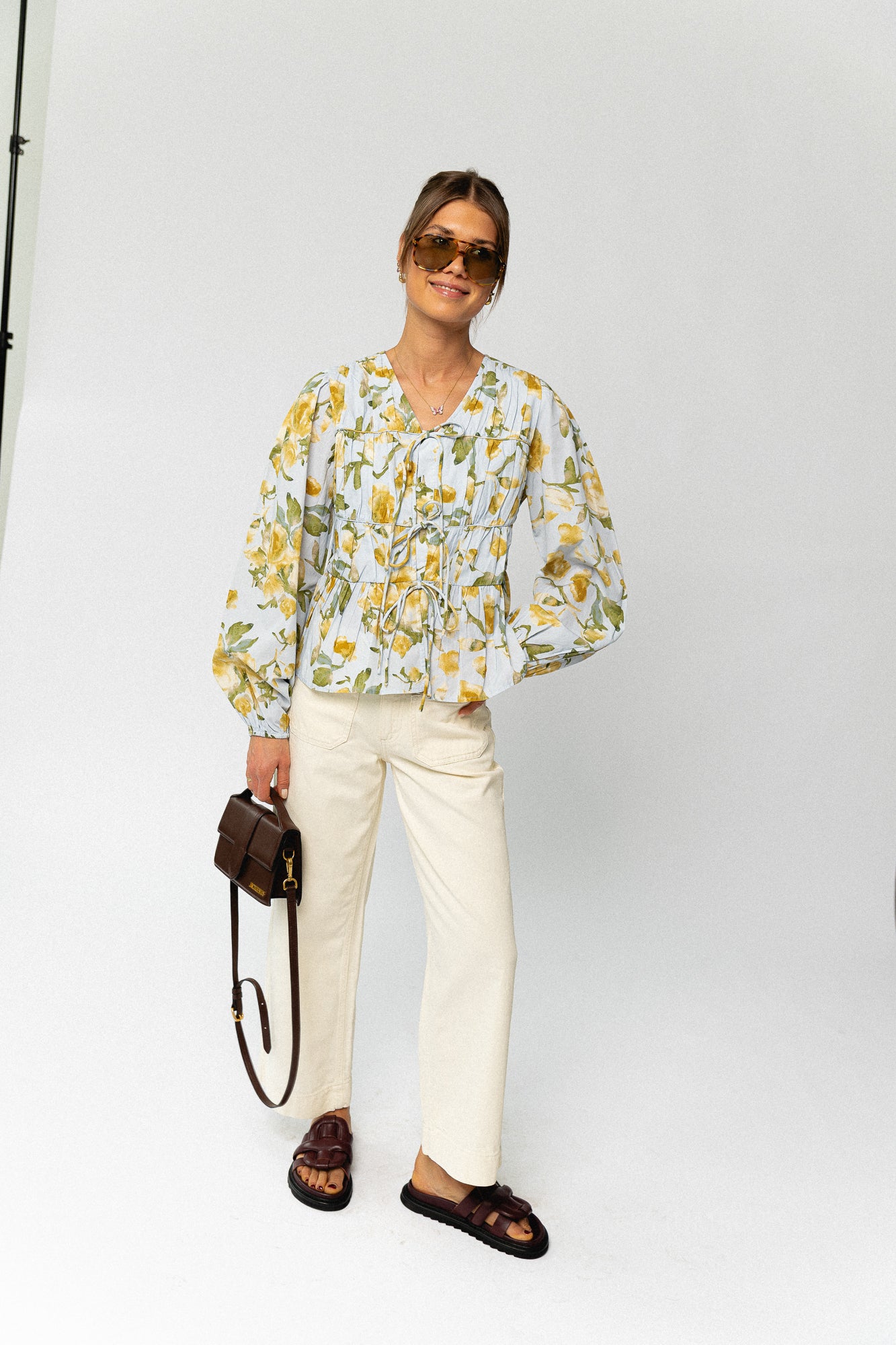 VIEmma RW 7/8 stich detail jeans birch