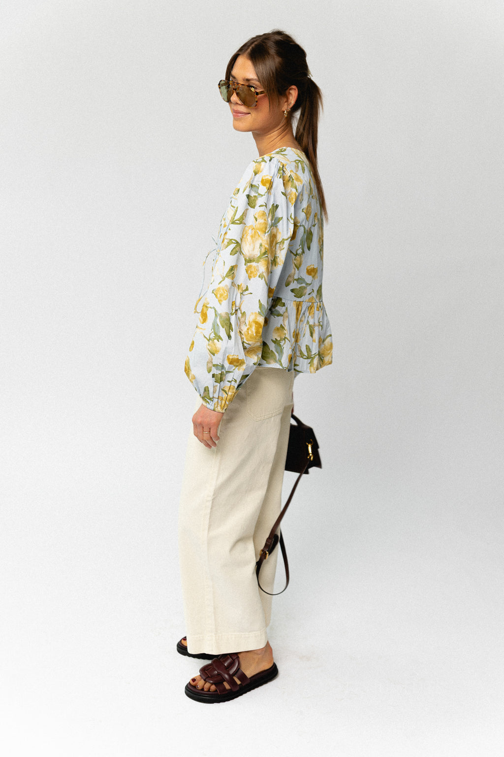 VIEmma RW 7/8 stich detail jeans birch