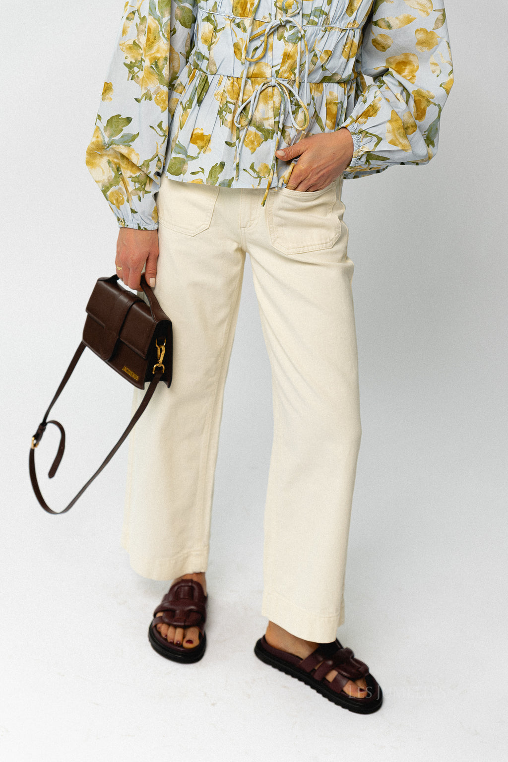 VIEmma RW 7/8 stich detail jeans birch