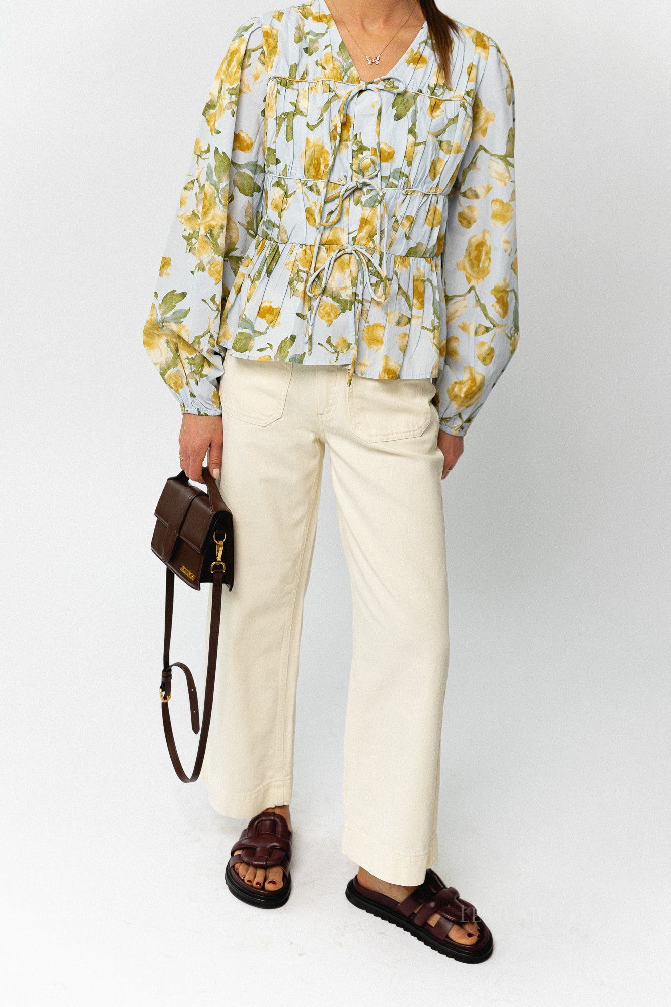 VIEmma RW 7/8 stich detail jeans birch