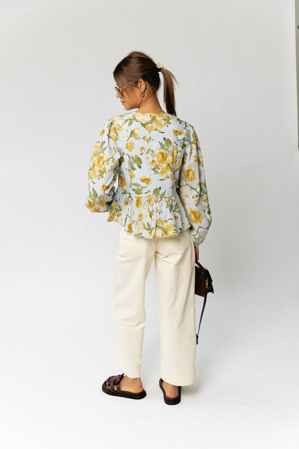 VIEmma RW 7/8 stich detail jeans birch