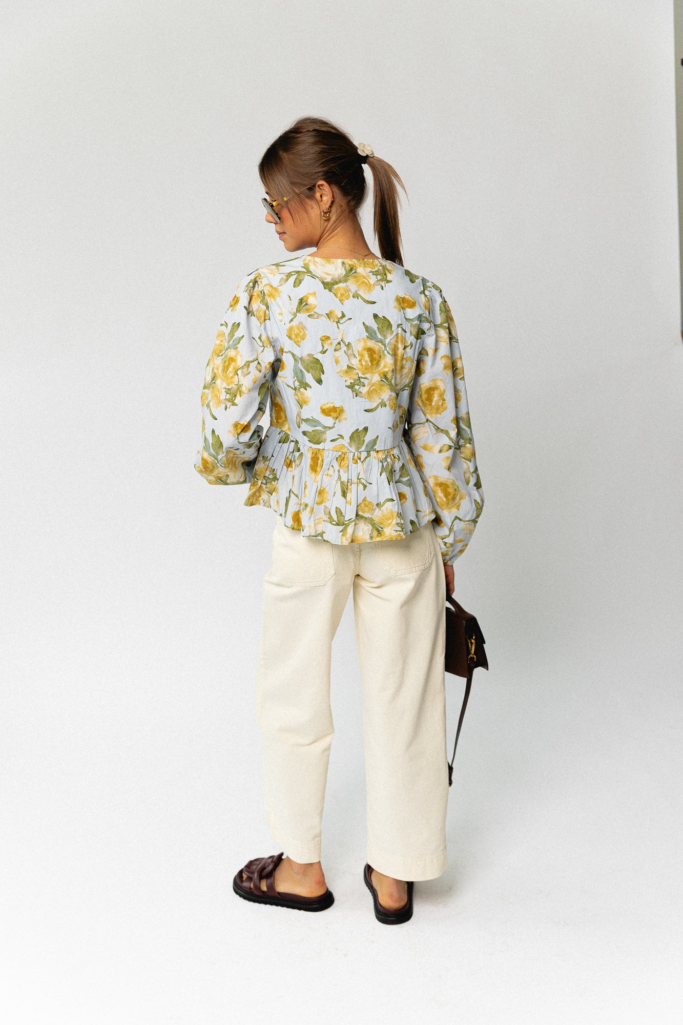 VIEmma RW 7/8 stich detail jeans birch