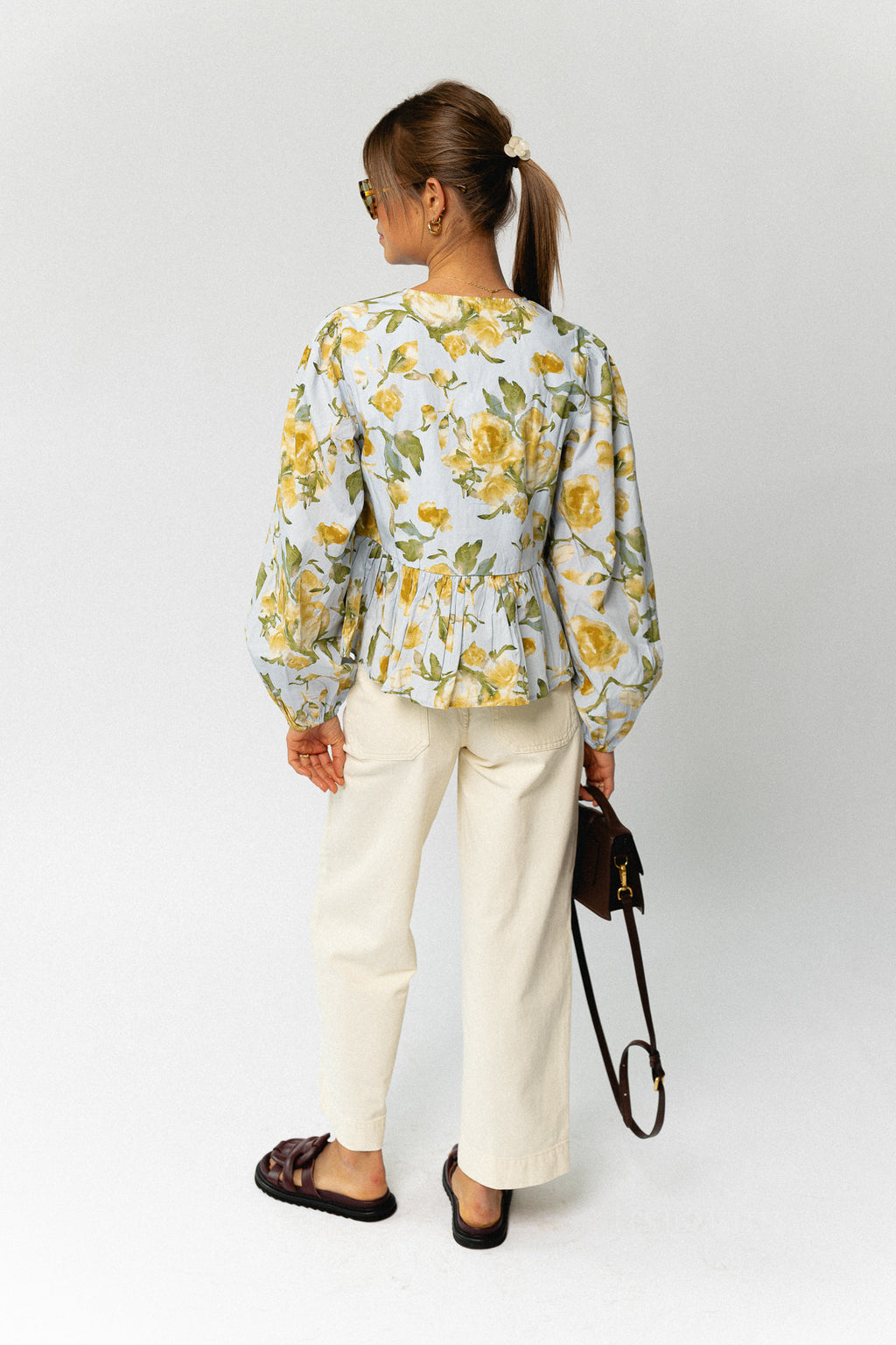 VIEmma RW 7/8 stich detail jeans birch