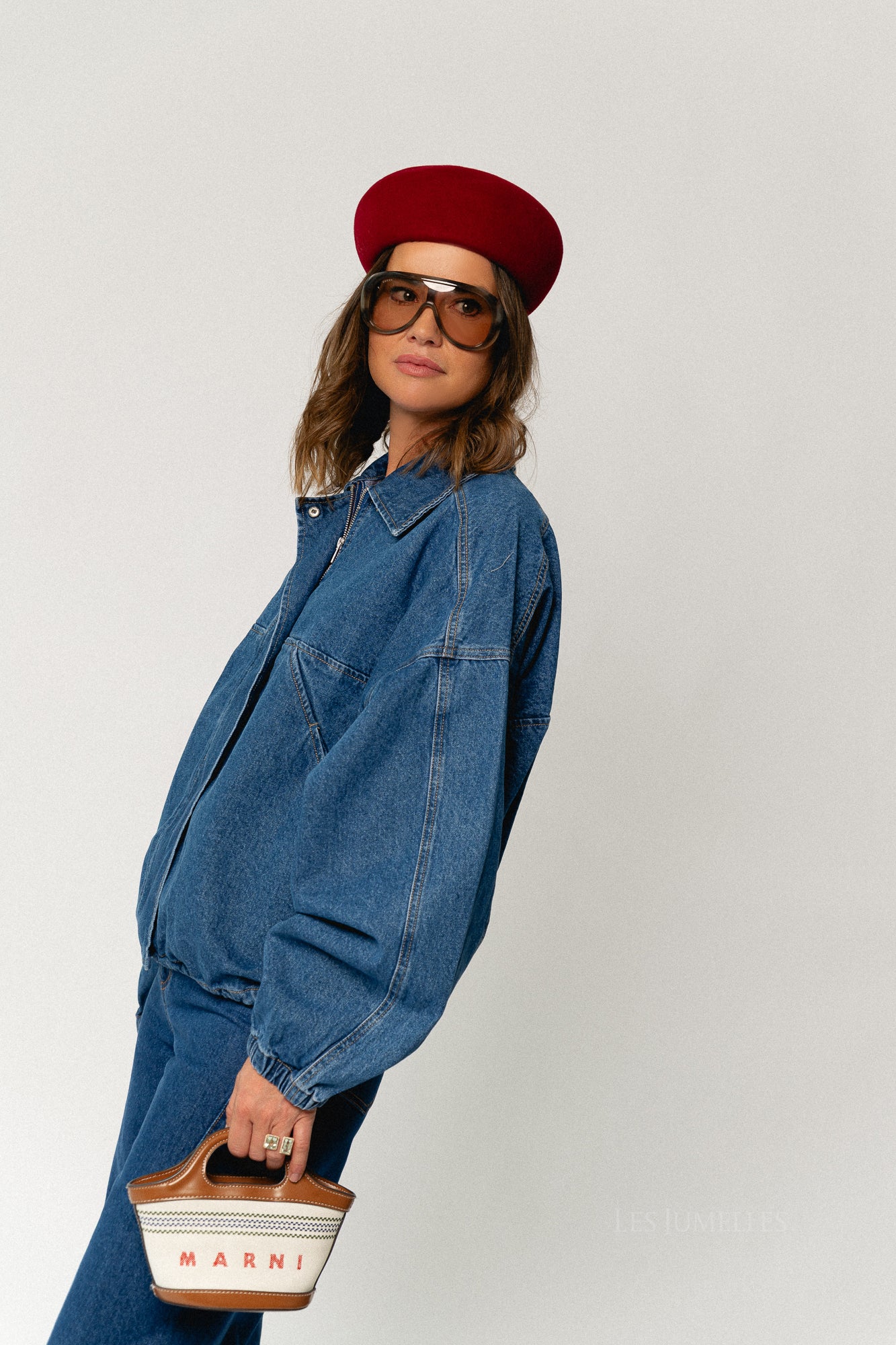 Jilian jacket mid blue denim
