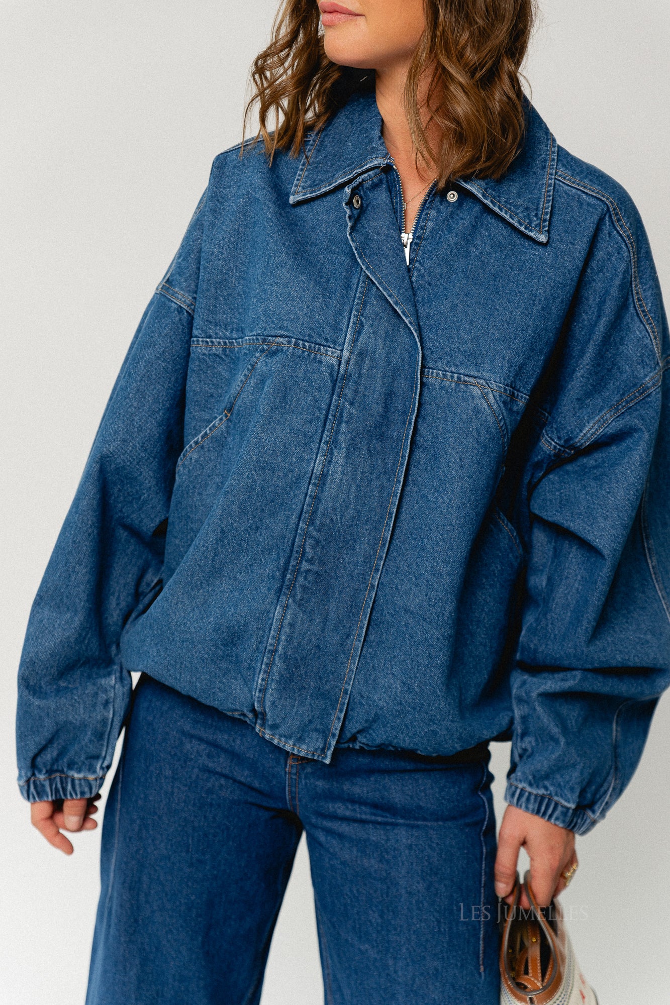 Jilian jacket mid blue denim