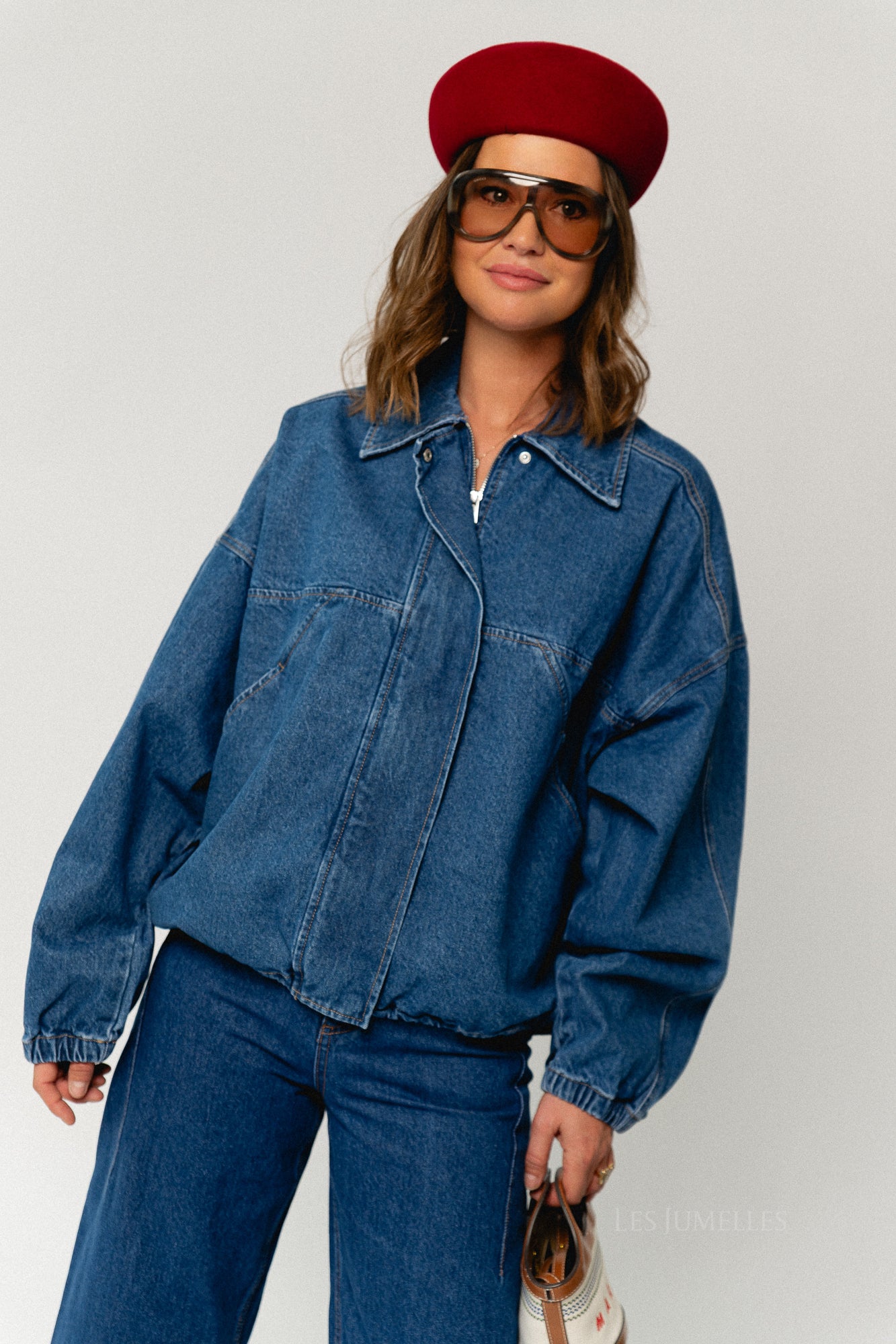 Jilian jacket mid blue denim