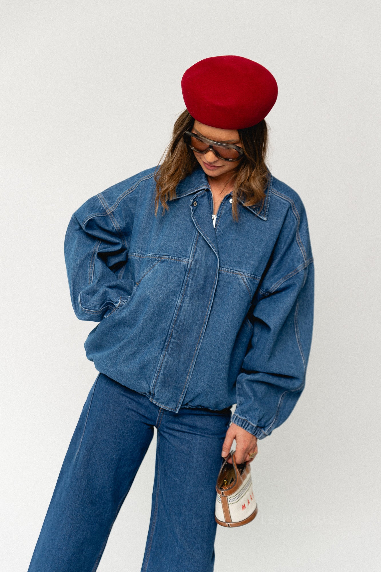 Jilian jacket mid blue denim