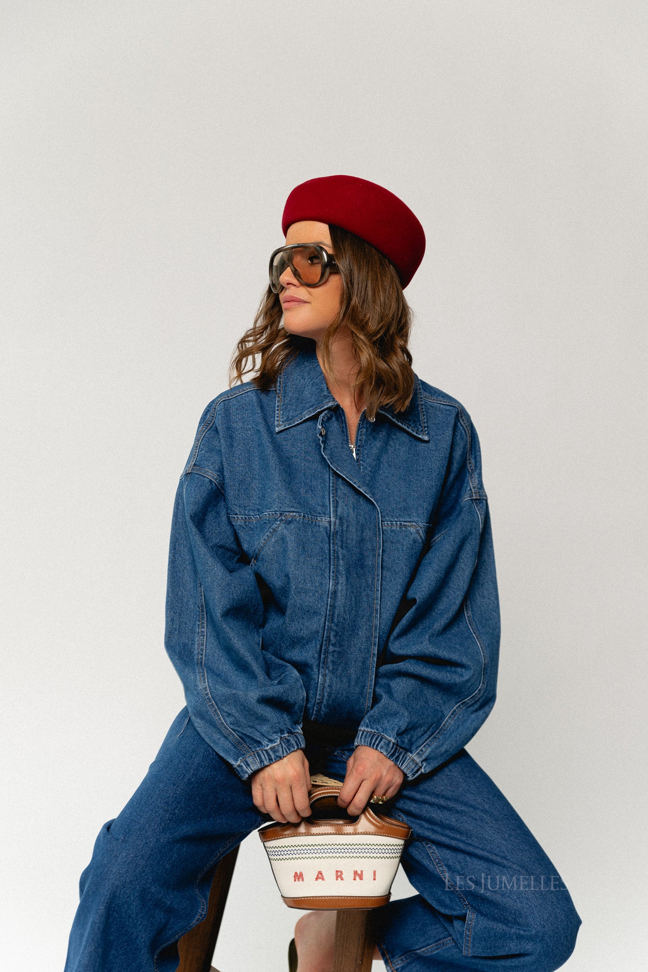 Jilian jacket mid blue denim