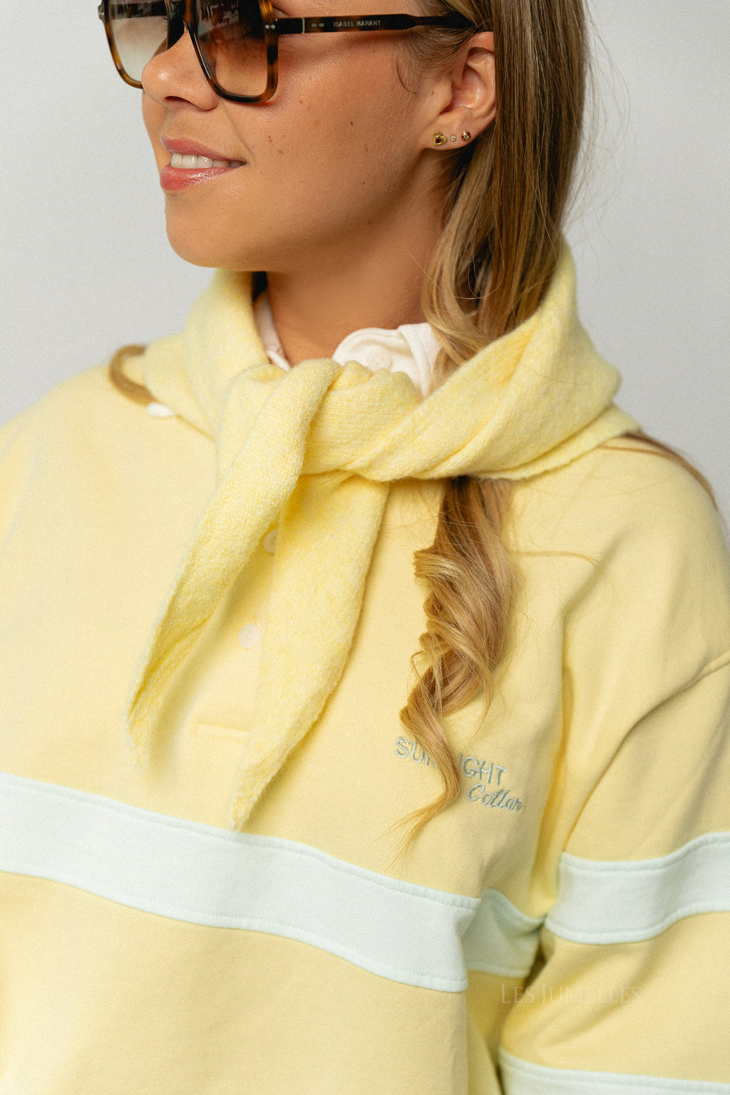 Tori triangle scarf sunshine yellow