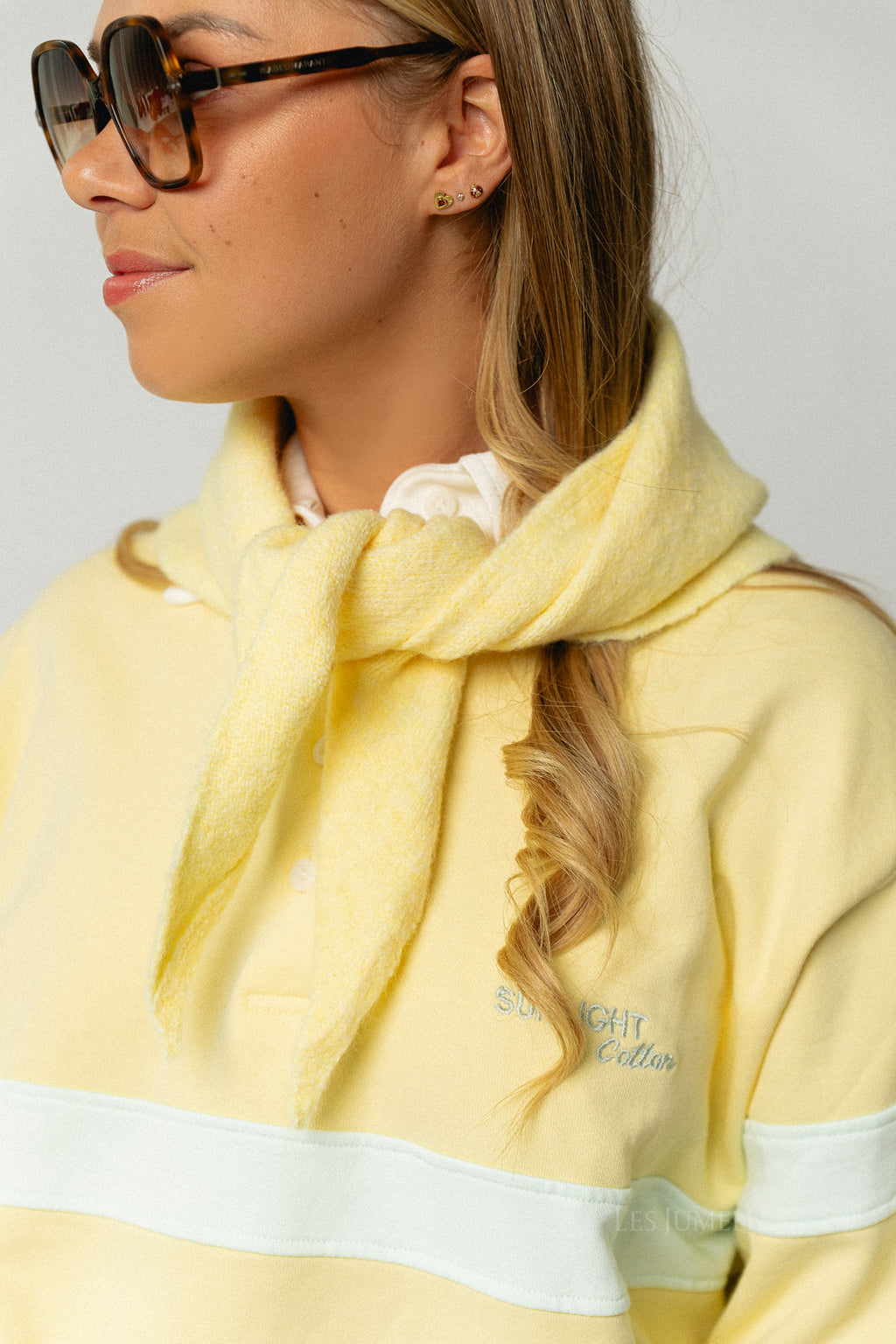 Tori triangle scarf sunshine yellow