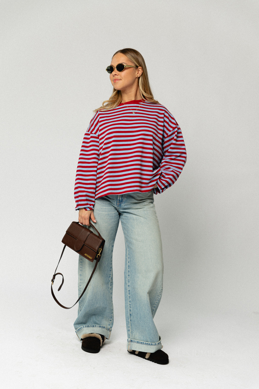 Silvy striped sweatshirt red/blue