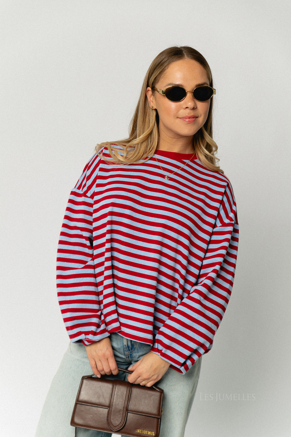 Silvy striped sweatshirt red/blue