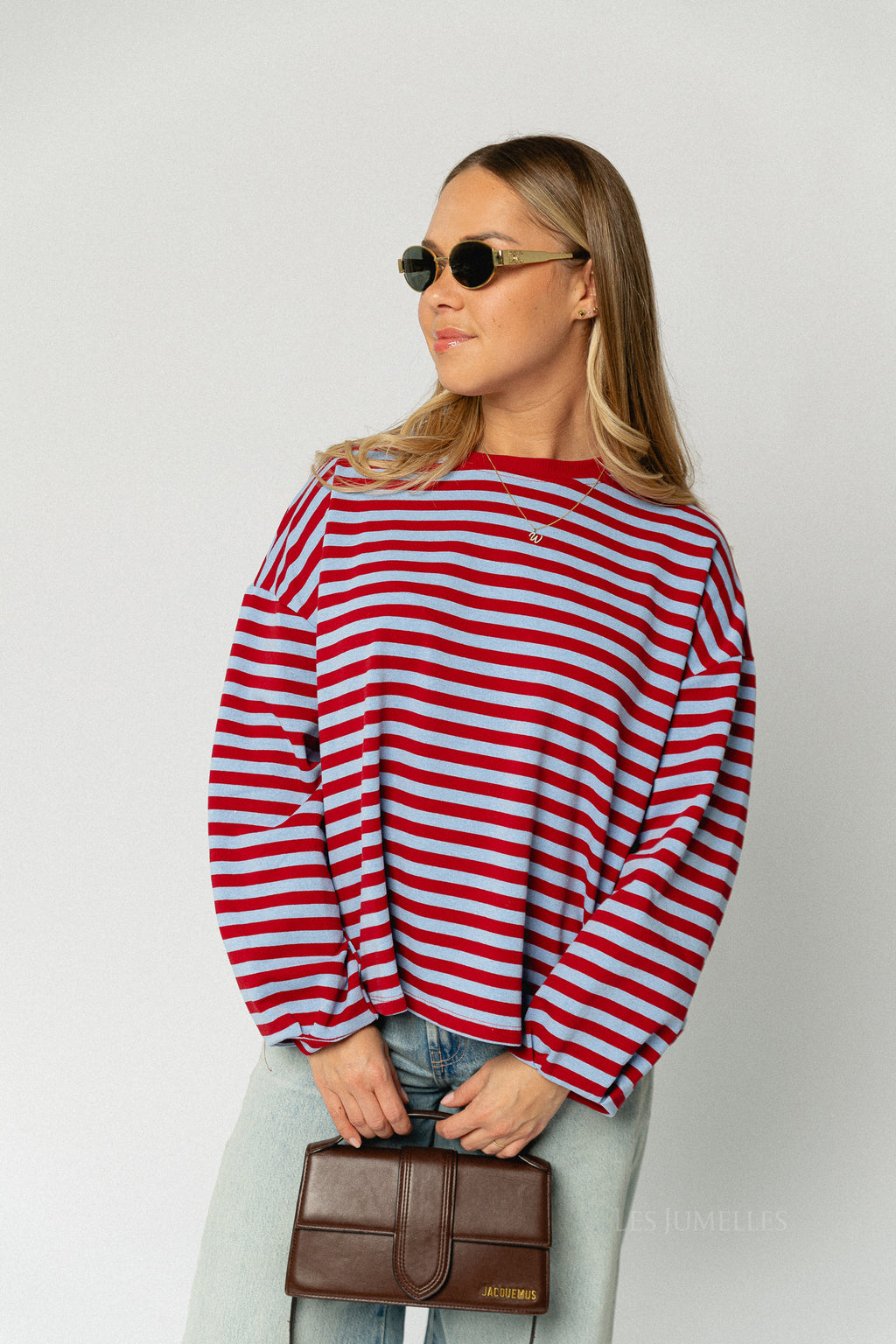 Silvy striped sweatshirt red/blue