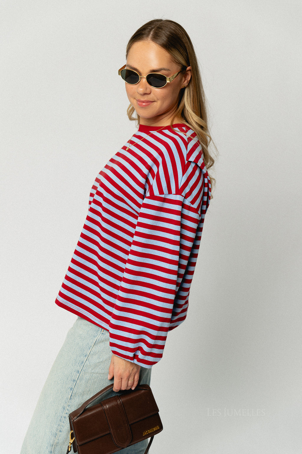 Silvy striped sweatshirt red/blue