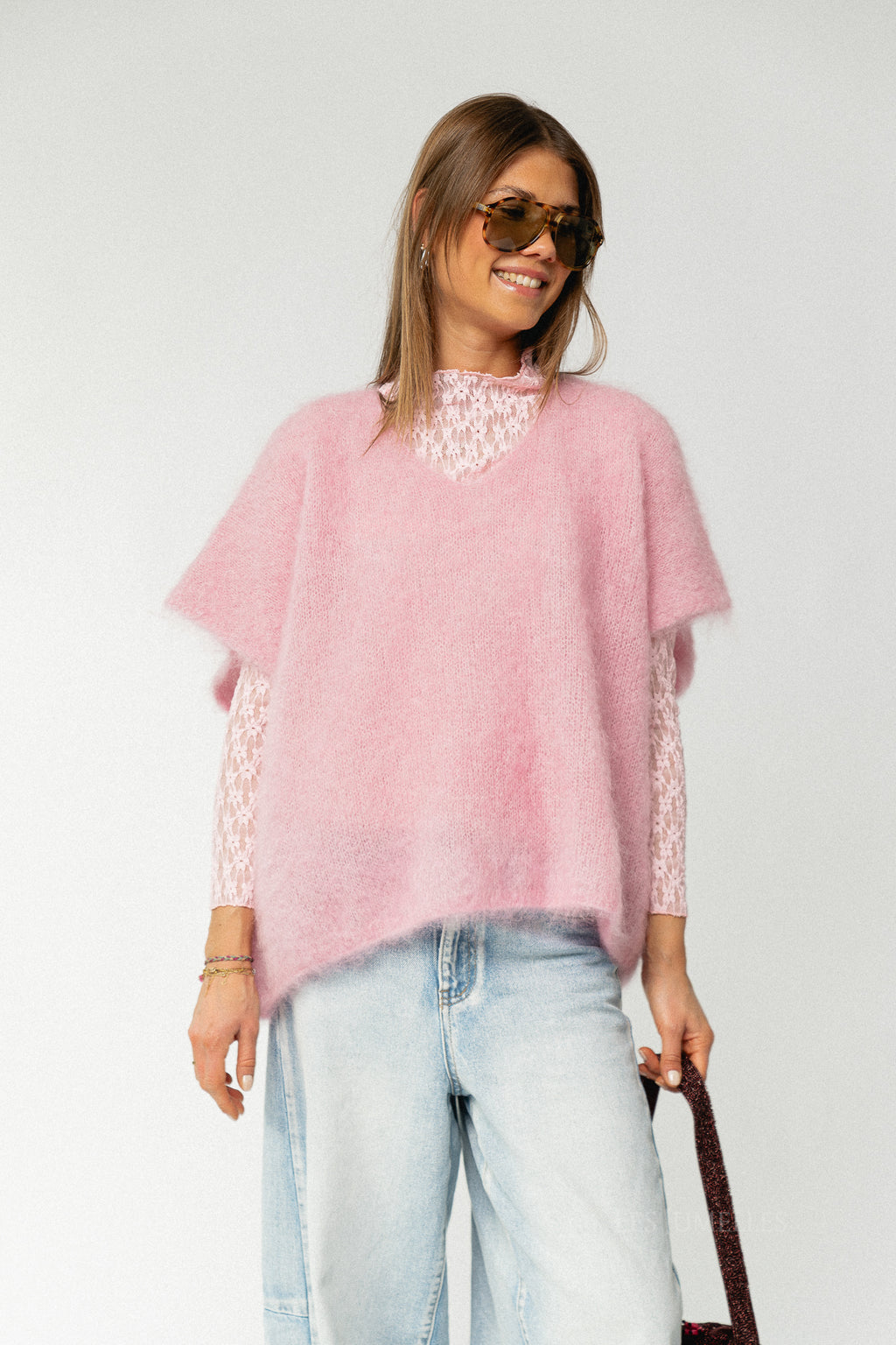 Odile jumper powder pink