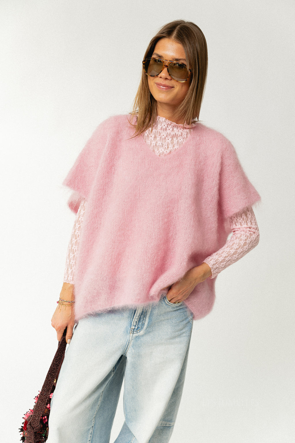 Odile jumper powder pink