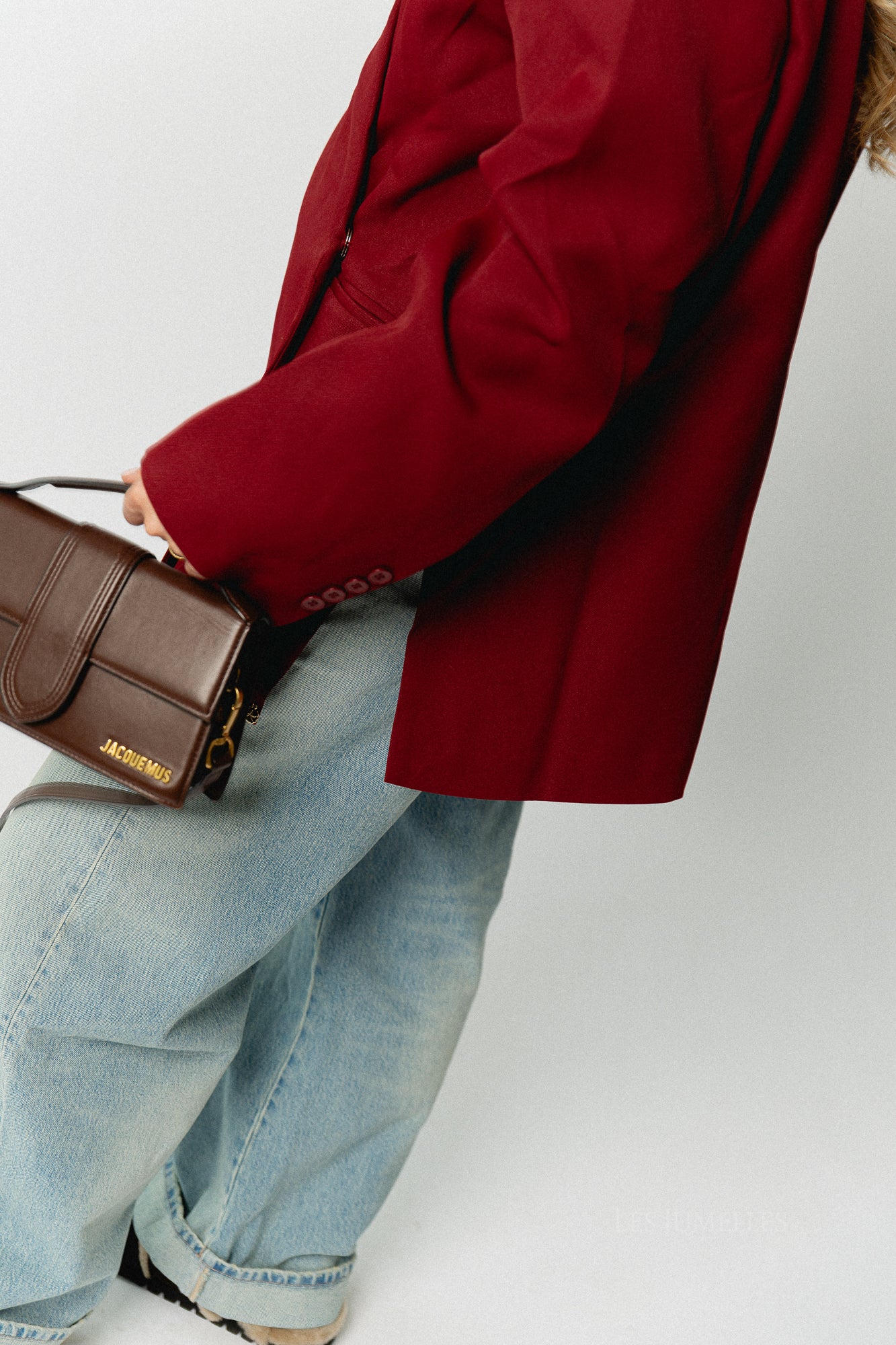 Chloe oversized blazer red dahlia