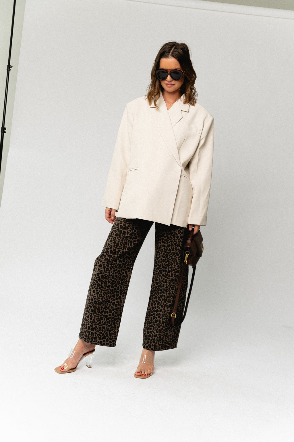Chloe Oversized-Blazer in Eierschale