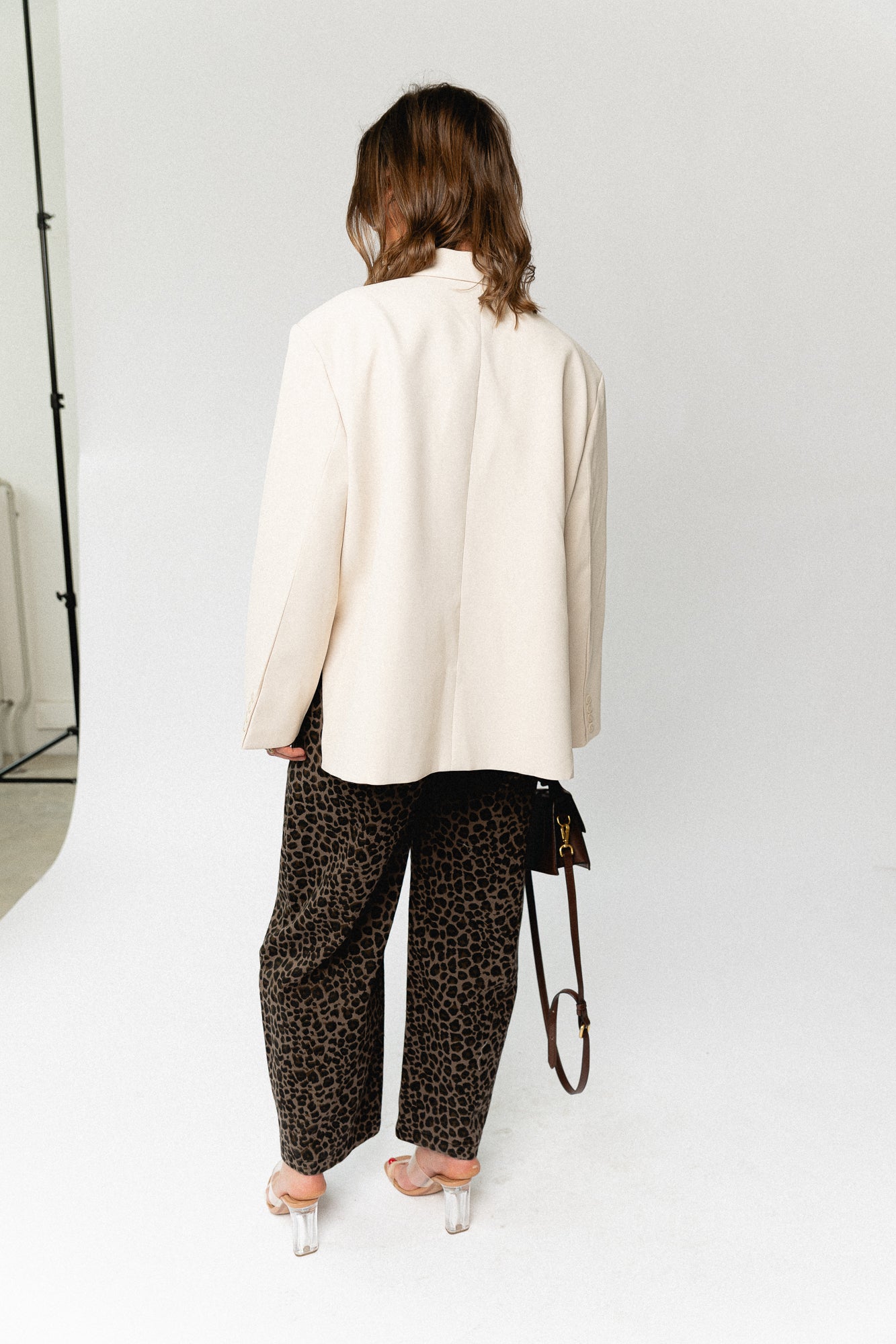 Chloe oversized blazer eggshell